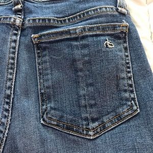 Rag and Bone jeans dark wash high rise skinny